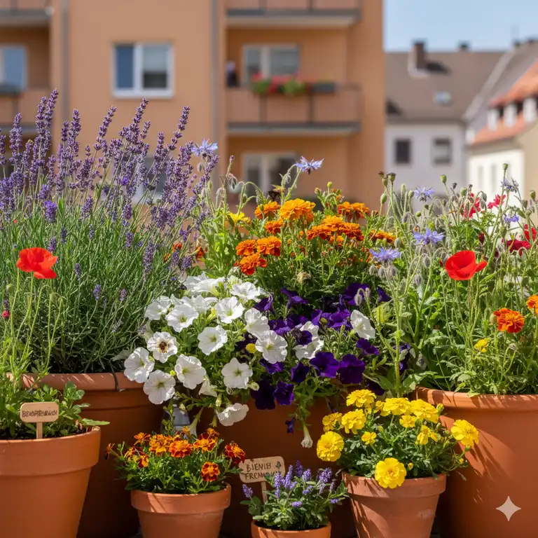 Bienenfreundliche Balkonpflanzen: Der ultimative Leitfaden für summende Balkone 2025