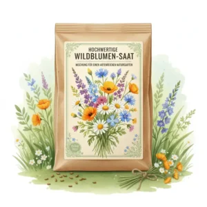 Hochwertige Wildblumen-Saatgutmischung für den Wildblumengarten anlegen.