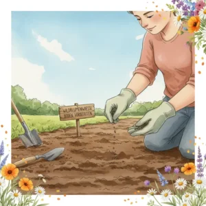 Die richtige Aussaat der Wildblumensamen für einen erfolgreichen Wildblumengarten anlegen.