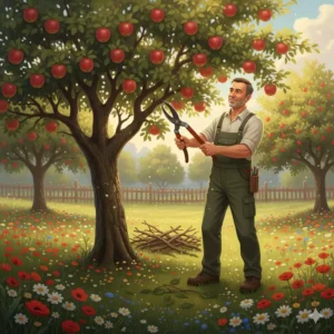 Obstbäume für nachhaltigen Garten: Professioneller Erziehungsschnitt zur Vitalitäts- und Ertragssteigerung der Bäume.