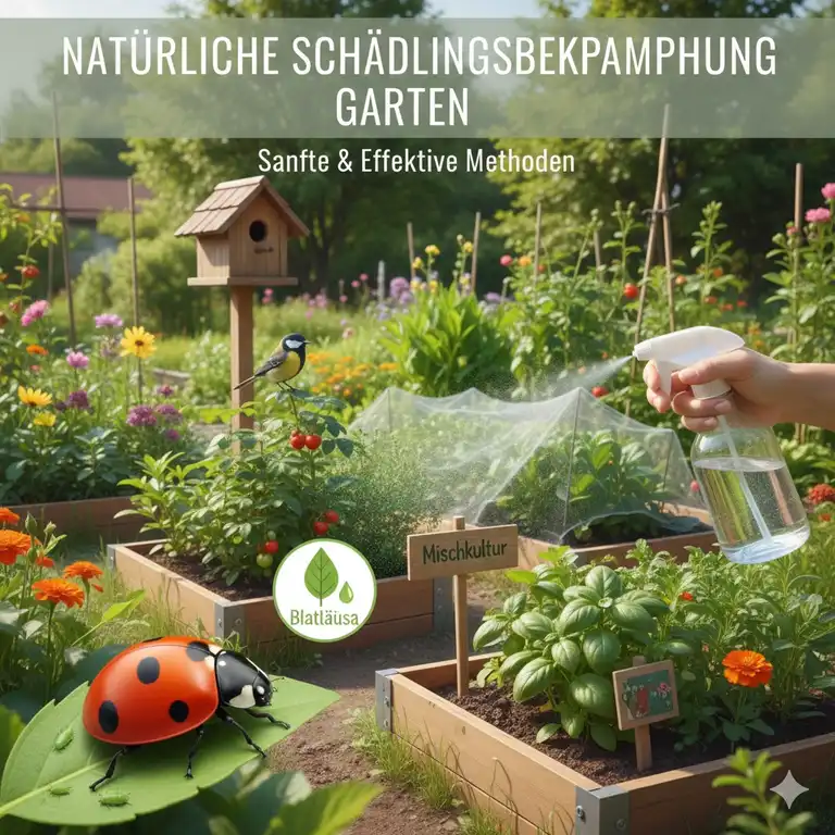 natürliche schädlingsbekämpfung garten: Übersicht mit nützlichen Insekten und pflanzlichen Mitteln