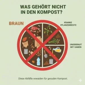 Wichtige Warnung: Was gehört nicht in den Kompost, um Bio Kompost selber machen zu können.