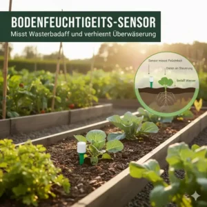Bodenfeuchtigkeitssensor: Misst den Bedarf für eine wassersparende gartenbewässerung kaufen ohne Überwässerung.