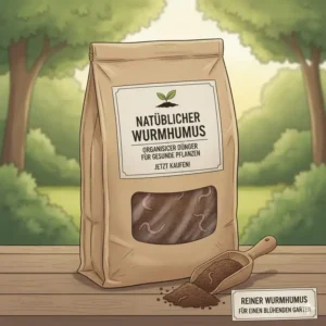 Produktverpackung des organischen wurmhumus dünger garten kaufen.