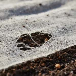 Nahansicht des Materials: ökologische garten vlies kaufen – biologisch abbaubar und umweltfreundlich.