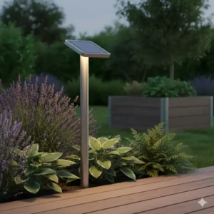 Energiesparende Solarleuchte, wenn Sie nachhaltige gartenaccessoires kaufen.