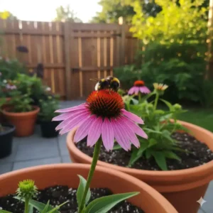 Nachhaltige Kübelpflanzen für Terrasse: Heimische Wildstauden zur Förderung der Biodiversität.