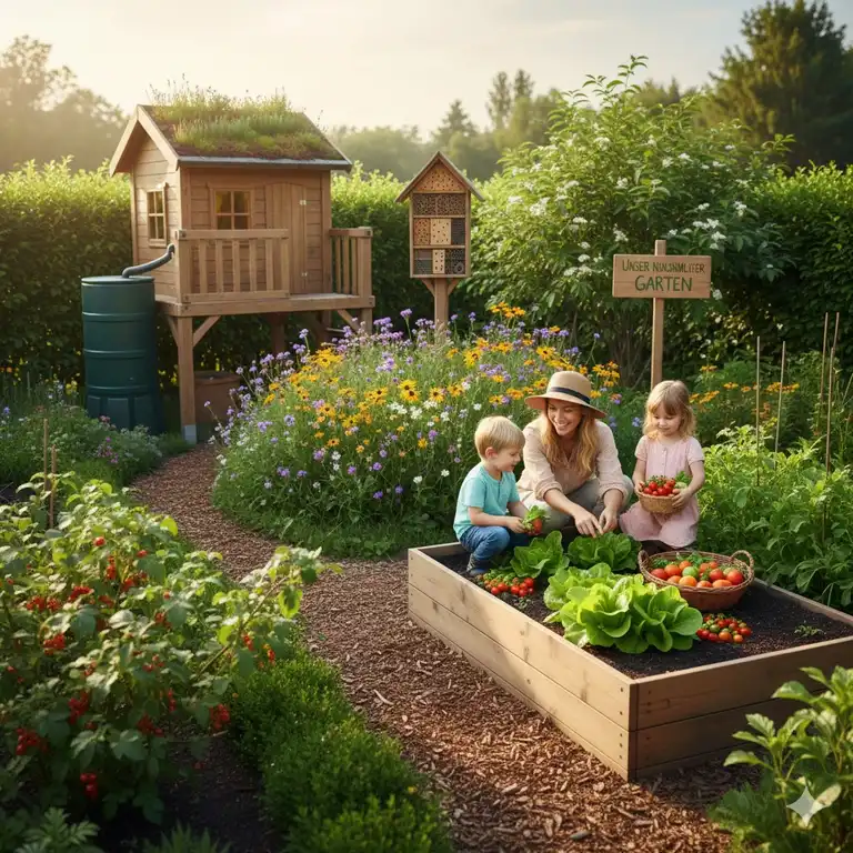7 Wege zum Paradies: Ein umweltfreundlicher garten für familien, der begeistert!