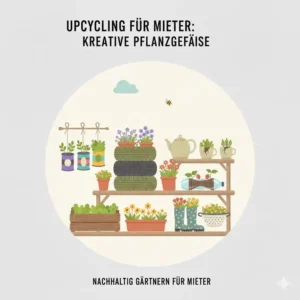 Kreative Upcycling-Ideen für Pflanzgefäße in einem nachhaltiger garten für mieter.