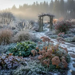 Winter-hardy standortgerechte pflanzen ökogarten providing structure and survival during the cold season.