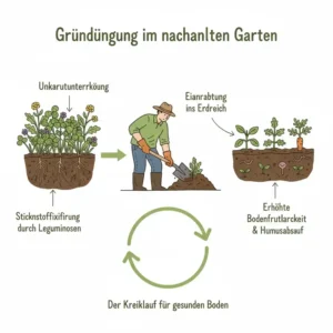 Gründüngung sorgt für einen gesunder Boden für nachhaltigen Garten.