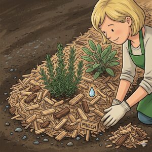 Installation einer Tröpfchenbewässerung für Wurzeln, um gezielt den wasserverbrauch im garten reduzieren