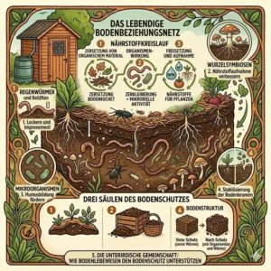 Eine durch dachte Fruchtfolge schont die Ressourcen und dient dem bodenschutz im ökologischen garten.