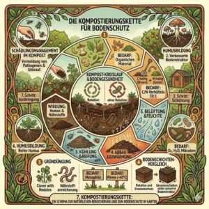 Bodendecker und Erosionsschutzmaßnahmen für dauerhaften bodenschutz im ökologischen garten.