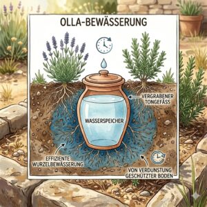 Höher eingestellter Rasenmäher schützt den Boden, um den wasserverbrauch im garten reduzieren.